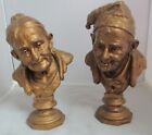 Victorian Pair Bronze or Brass Gypsy Man and Woman very Unusual