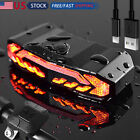 LED Bike Tail Light Bicycle Horn Alarm Turn Signals Brake Light USB Rechargeable