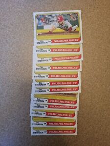 Lot of 12 2024 Topps Heritage High Number Cal Stevenson RC #508 Phillies