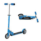 Kick Scooter for Kids 6-12 Years Foldable 2-Wheel Scooter Adjustable Height Blue