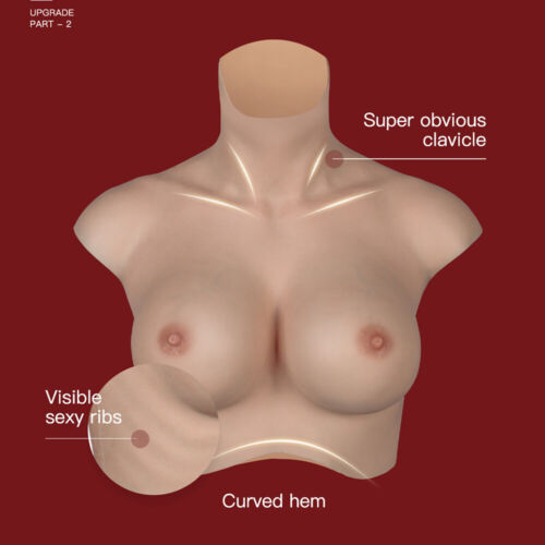 Realistic Oversize Silicone Breast Forms Fake Boobs Large Frame Crossdresser C-H