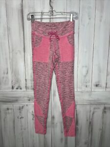 FREE PEOPLE MOVEMENT HIGH RISE KYOTO ANKLE LEGGINGS BARBIE PINK XS SOFT KNIT