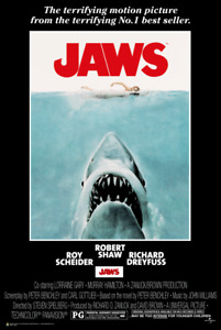 Jaws Movie Poster 11x17 Roy Scheider Steven Spielberg Horror Classic Robert Shaw