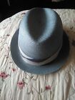 Vintage Mens Fedora Light Weight Blue Hat 7 1/2