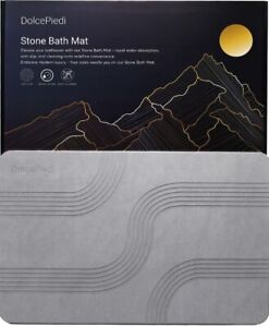 DolcePiedi Stone Bath Mat - Diatomaceous Earth (Artic Bliss Pattern)
