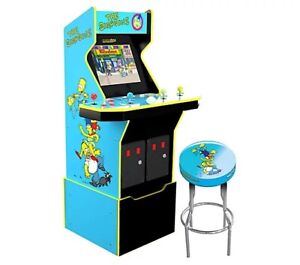 Arcade Machine Full Size - The Simpsons 4-player With Stool.
