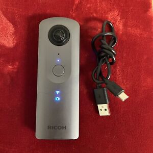 Ricoh THETA V 360 1X Digital Camera - Metalic Gray - With Charging Cord
