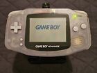 Nintendo Game Boy Advance AGB-001 Clear Glacier GBA Console *Tested*