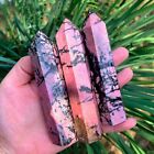 Natural Rhodonite Mineral Specimen Crystal Tower Home Decoration Healing Stone