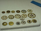 17 Used Variety Pack Brass Clock Gears Steampunk Altered Art Projects parts #15