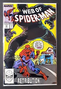 WEB OF SPIDER-MAN #39~Retribution~Marvel 1988~Excellent Condition~Free Shipping