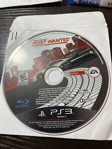 NEED FOR SPEED: MOST WANTED (SONY PLAYSTATION 3, 2012) PS3 GAME DISC ONLY TESTED