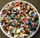 Nice Vintage Lot Over 5 Lbs Sewing Buttons Bakelite Glass Metal Novelty Stones