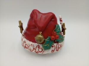 Santa Hat Candle Capper Topper “Ho Ho Ho”  Old Virginia Candle Co Christmas
