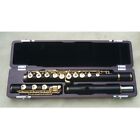 Funion Professional Rosewood Flute Set C Key Open Gold Plated Cupronickel Key