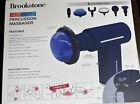 Brookstone Hot/Cold Cordless Percussion Massager New Navy Blue HTF