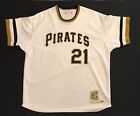 ROBERTO CLEMENTE AUTHENTIC MITCHELL & NESS 1971 PITTSBURGH PIRATES JERSEY 2XL