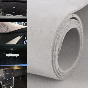 54Inch x 60Inch Gray Suede Headliner Fabric Car Interior Upholstery Material