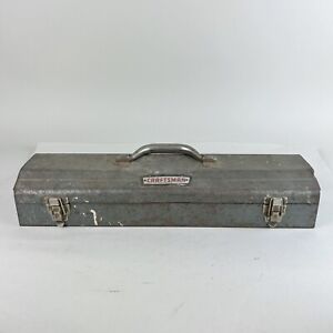 Vintage Craftsman Tool Box w/ Crown Logo, Shallow Hip Roof - 19.5” X 6”