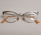 Vintage M/C 4LUM 4 1/2 Pink Cat Eye 1/10-12K Gold GF Eyeglasses Frames USA
