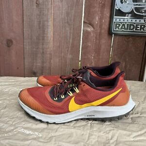 Nike Air Zoom Pegasus 36 Trail Mens Size 11.5 Running Sneakers Rugged Orange