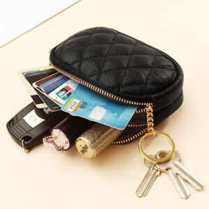 Women's Small Clutch Wallet Zipper Key Coin Card Pocket Leather Purse Handbag US