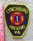 LYNCHBURG, Virginia, Fire Department patch : Firefighting : Fire & EMS