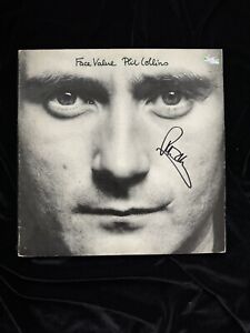 Phil Collins signed Face Value vinyl LP Authentic