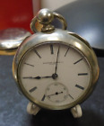 1877 Rockford Model 1 Pocket Watch 18s 9j Low Serial #3688 Ticks and Moves