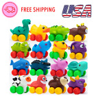 Animal Cars Soft Rubber Car Set Toy Baby Mini Toy Vehicles for Kids Colorful USA