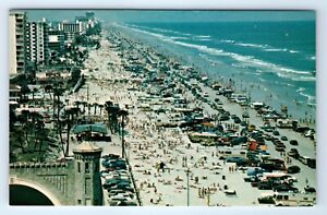 Vintage Postcard Resort Area Daytona Beach Florida Alamo Rental Car Ad
