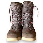 The North Face Sz 8 Thermoball Apres Bootie Gray Pink Snow Ski Boots Waterproof