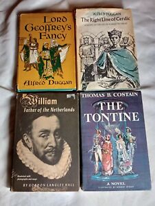4 Historical Fiction/Nonfiction Hardcover Lot  1950s/1960s Alfred Duggan