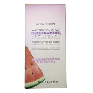 Glow Recipe Watermelon Glow Dew Drops Niacinamide Highlighting Serum 1.35oz 40mL