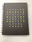 Two Blind Brothers Spiral Notebook Braille Alphabet Hardcover Black Book