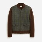 J. CREW Sweater Harris Tweed Jacket / Merino Wool-Blend Cardigan Sweater Bundle