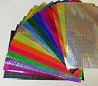 Holographic Prism Sign Vinyl, Sheets, Choose Color and Size. Mosaic Holo Pattern