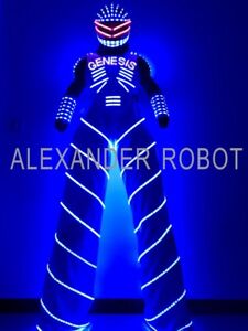 Traje LED Robot Costume led Clothes Stilts Walker Costume LED Suit  Helment