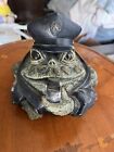 Police Frog Statue for Outdoor Decor,Garden Sculptures & Statues for Patio