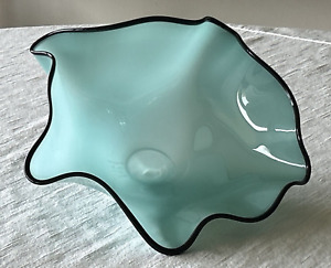 Robert Bob  Mitchell Studio Art Glass Seaform Bowl Pilchuck Chihuly Interest