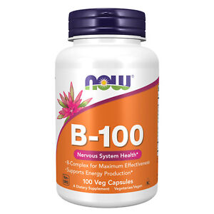 NOW FOODS Vitamin B-100 - 100 Veg Capsules