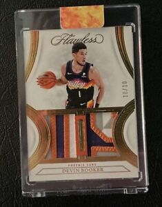 Devin Booker 2021-22 Flawless Gold Game-Used Dual Patch /10 4 COLOR NASTY