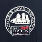 Champion XL Sail Boston Tee Shirt Sail Boat Vtg 2000 Navy Blue Sz XL