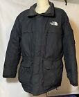 The North Face Mens Size 3XL Parka Coat Extreme 550 Winter Jacket Black DAMAGED