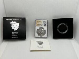2023 Peace Silver Dollar NGC MS 70 With Box And COA