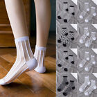 1 Pairs Womens Fishnet Socks Transparent Elastic Lace Sheer Net Mesh Ankle socks