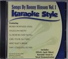 Songs by Ronny Hinson Volume 1 Christian Karaoke Style NEW CD+G Daywind 6 Songs