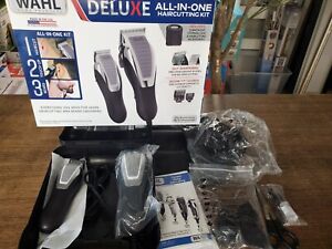 Wahl Deluxe Hair & Beard Cutting Kit w Cordless & Corded Trimmers + Guides - New
