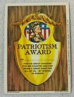 1968 Topps Kooky Awards card #40 ~ Patriotism