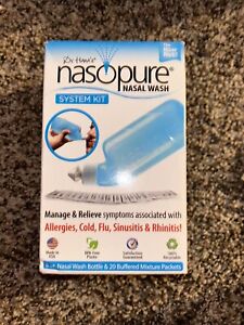 Nasopure Nasal Wash System Kit, 8 oz Nasal Bottle & 20 Packet Exp 2/27 NEW OTHER